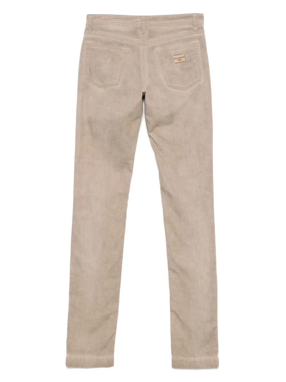 Dolce & Gabbana Pre-Owned 2000s broek met gekreukt detail - Grijs