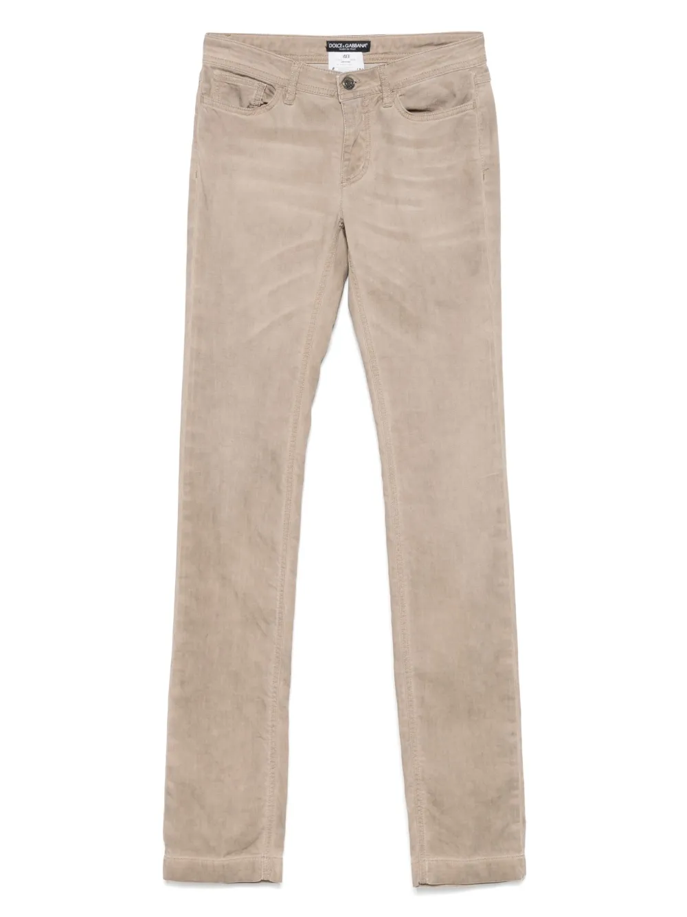 Dolce & Gabbana Pre-Owned 2000s crease-detailed trousers - Grigio
