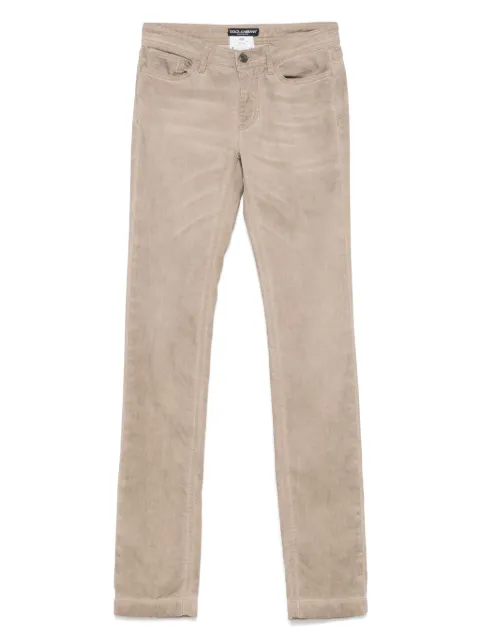 Dolce & Gabbana Pre-Owned 2000s crease-detailed trousers