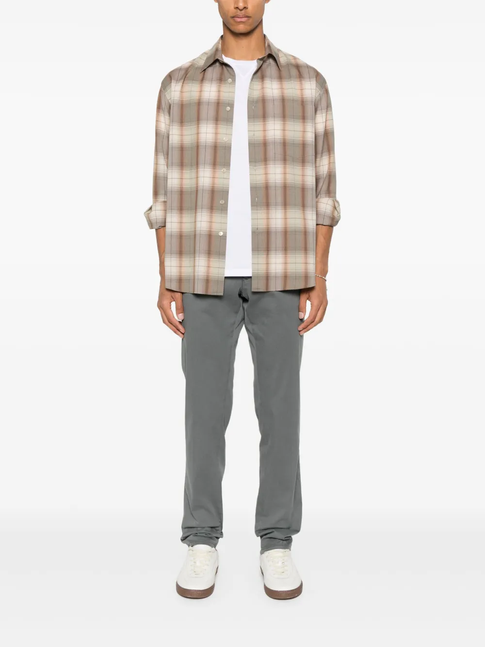 Incotex Gabardine broek - Grijs