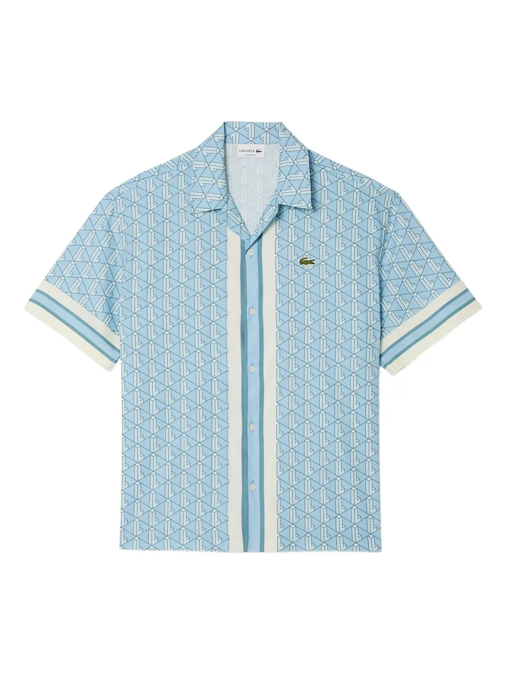 Lacoste Camisa com padronagem monogramada | Azul | Image 1