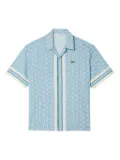 Lacoste monogram-pattern shirt - Blue