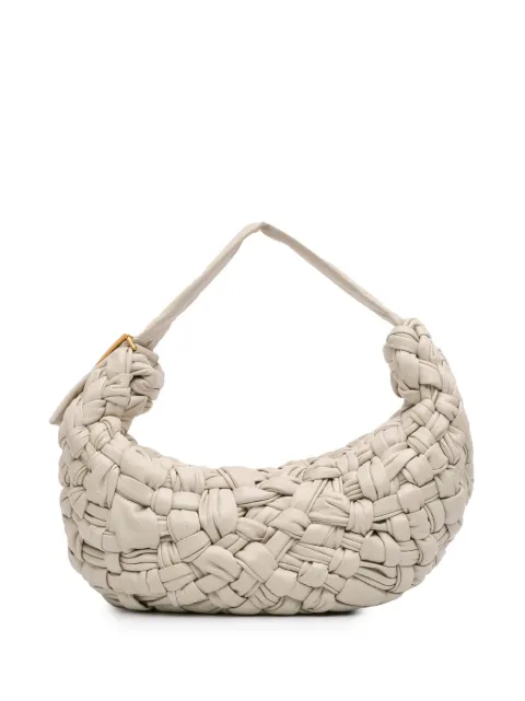 Bottega Veneta Pre-Owned 2012-2024 Foulard Intrecciato Calfskin Banana hobo bag