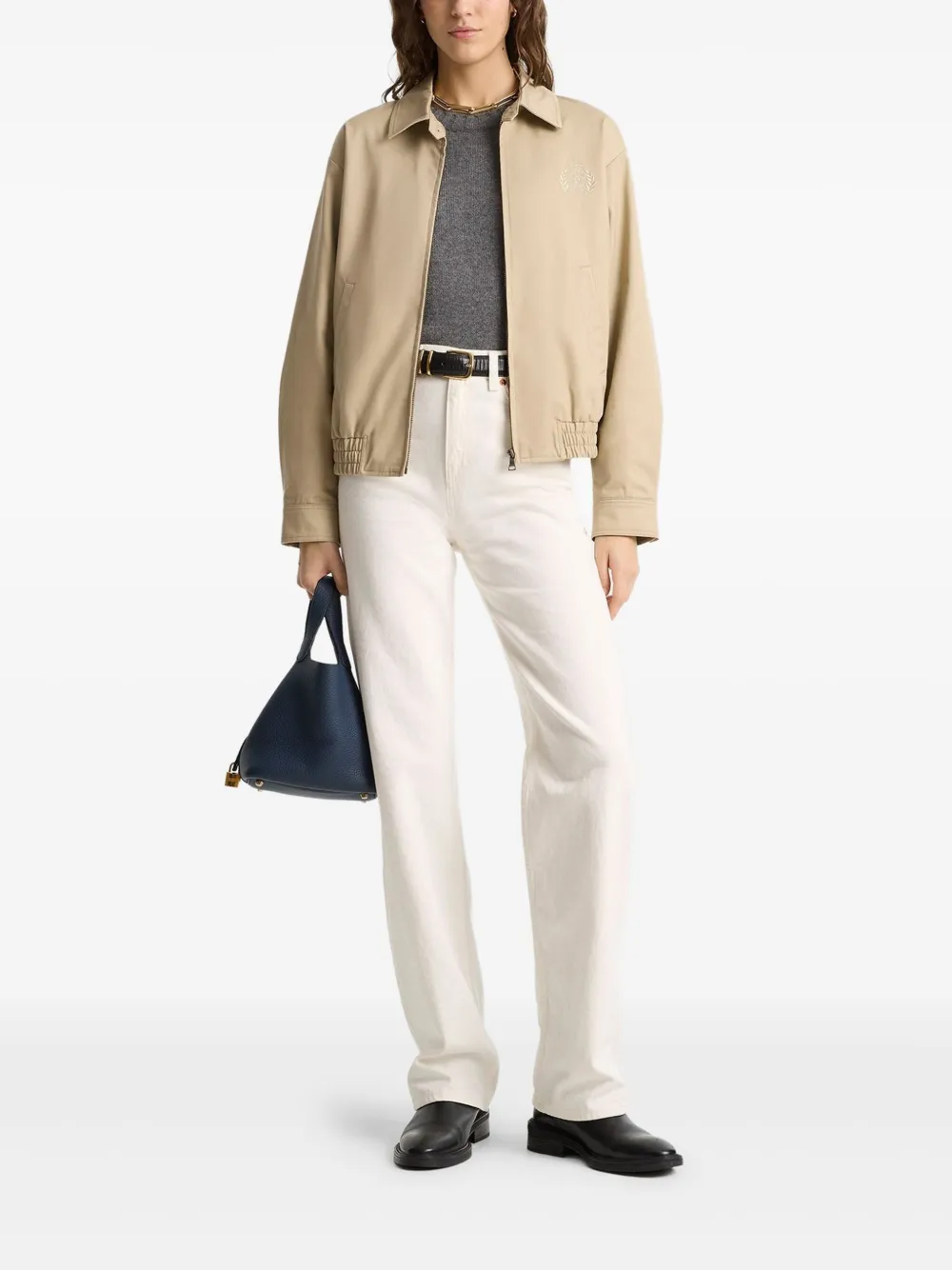 Shop Sporty And Rich H&w Crest Jacket