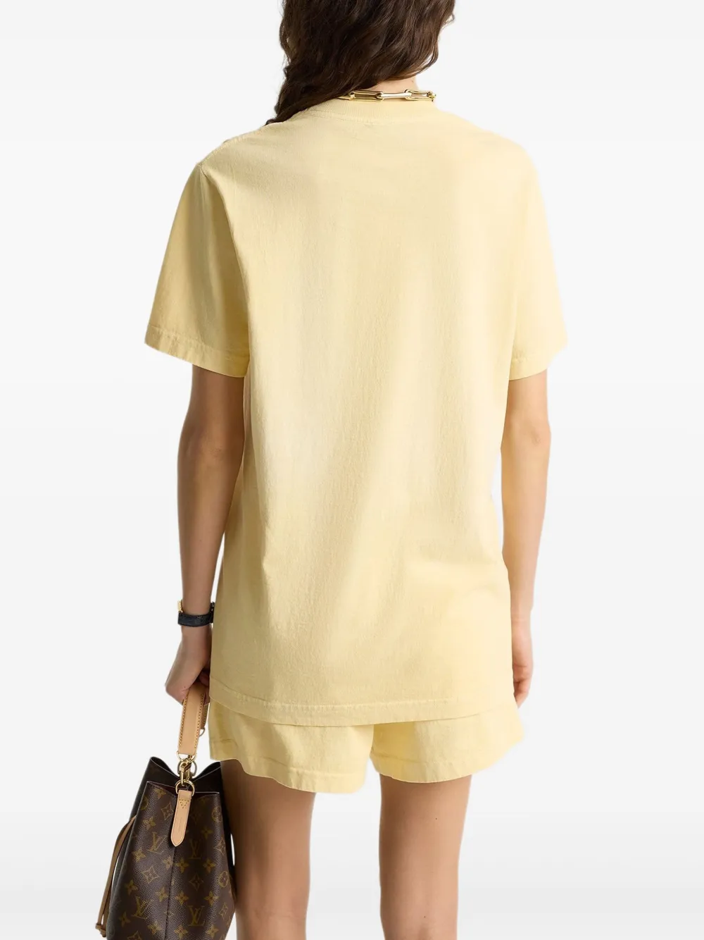Sporty & Rich California Emblem T-shirt Geel