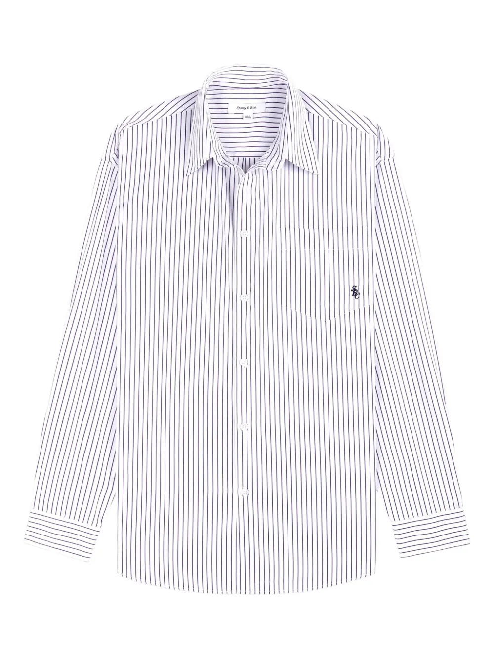 Sporty & Rich katoenen shirt Blauw