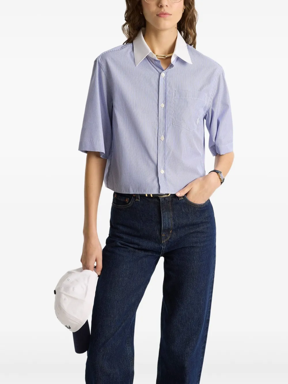 Sporty & Rich SRC shirt Blauw