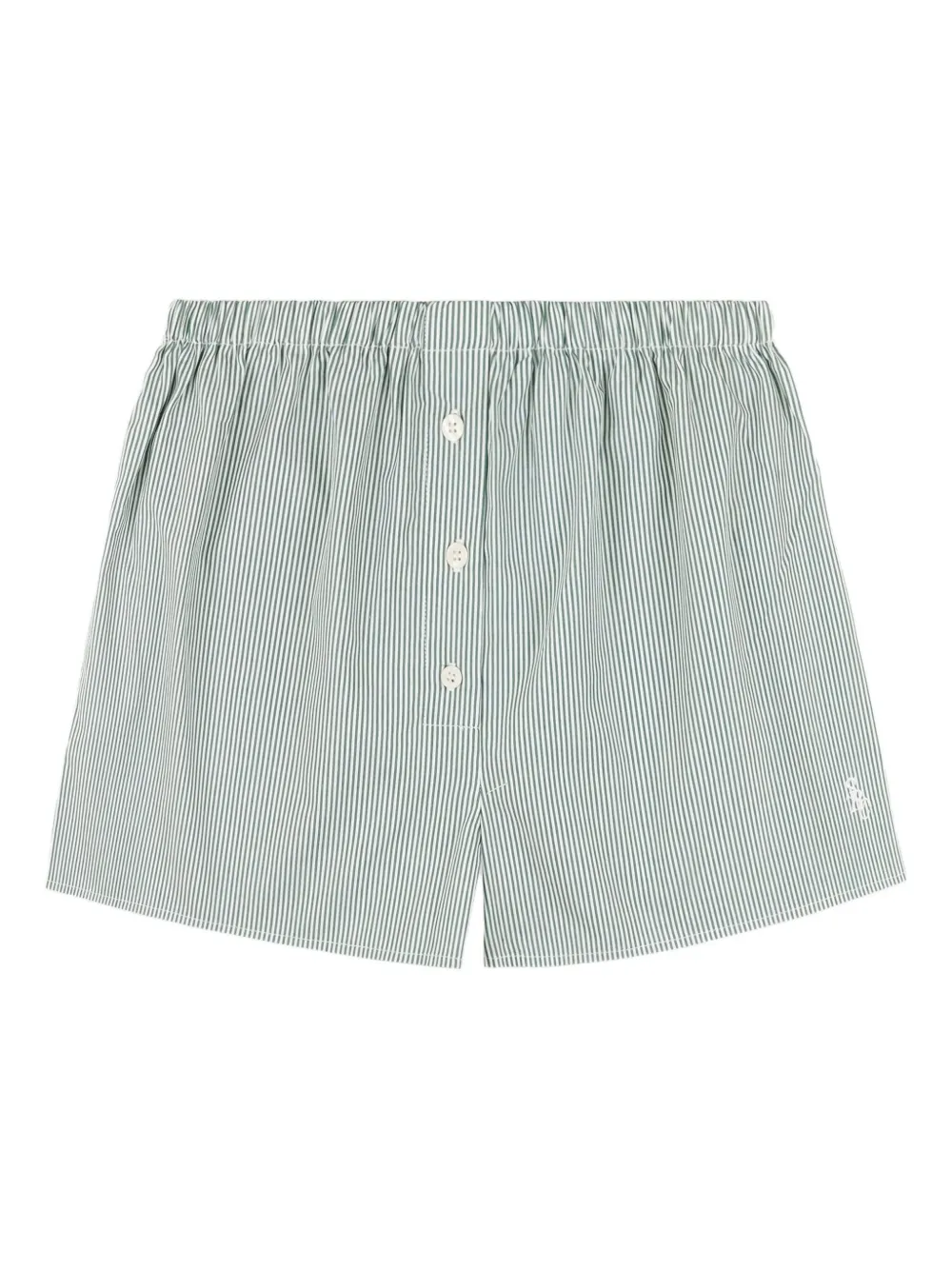 Sporty & Rich Katoenen shorts Groen