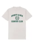 Sporty & Rich Varsity Crest T-shirt - Grey