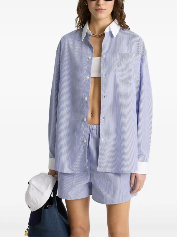 SPORTY & RICH SRC シャツ Sporty & Rich SRC シャツ | ブルー | FARFETCH JP