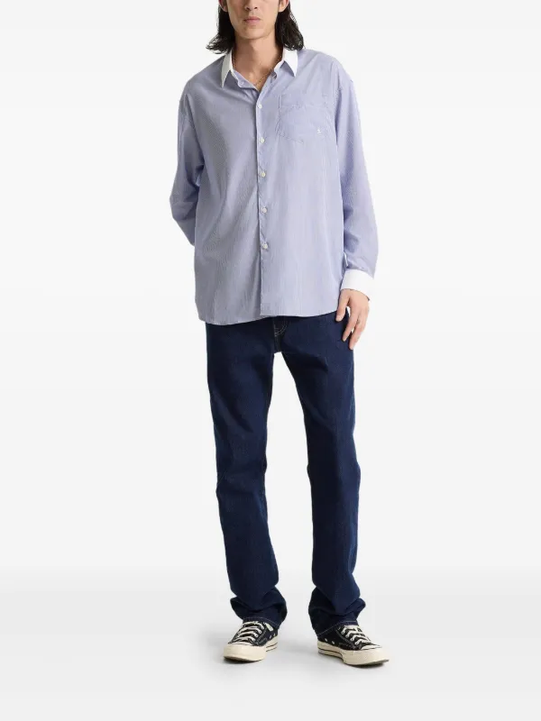 SPORTY & RICH SRC シャツ Sporty & Rich SRC シャツ | ブルー | FARFETCH JP