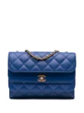 CHANEL Pre-Owned 2019 CC Quilted Calfskin Triple Flap shoulder bag - Blue