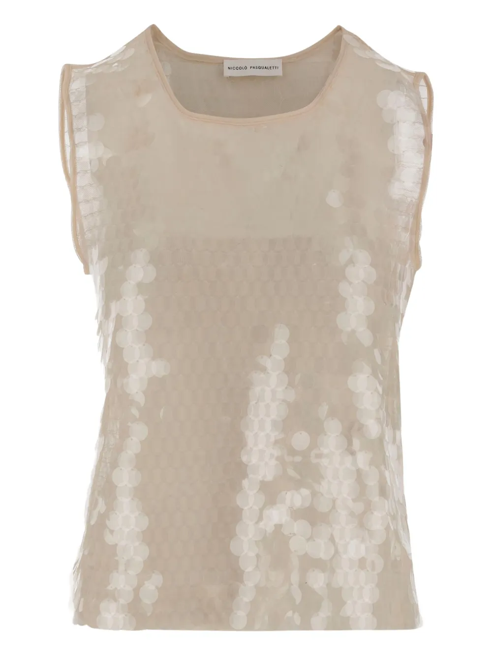 sequinned vest