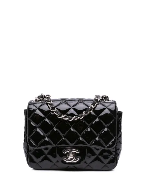 CHANEL Pre-Owned 2012-2013 Mini Square Classic Patent Single Flap crossbody bag