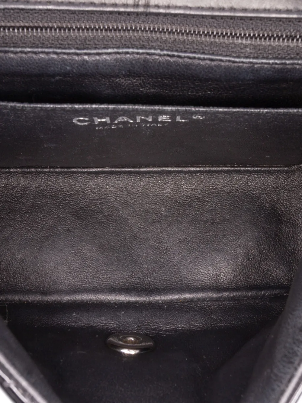 Pre-owned Chanel 2012-2013 Mini Square Classic Patent Single Flap Crossbody Bag