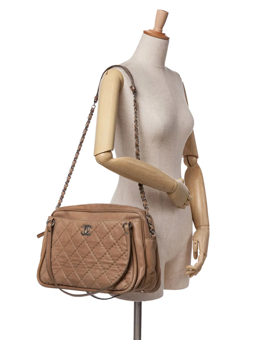 CHANEL Pre-Owned 2012 Quilted Iridescent Calfskin Relax CC satchel | Pre-Owned | Image 2