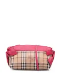 Burberry Pre-Owned 2000-2024 Haymarket Check Coated Canvas Bow Tie crossbody bag - Brown
