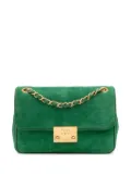 CHANEL Pre-Owned 2015-2016 Small Suede and Lambskin Pagoda Flap crossbody bag - Green