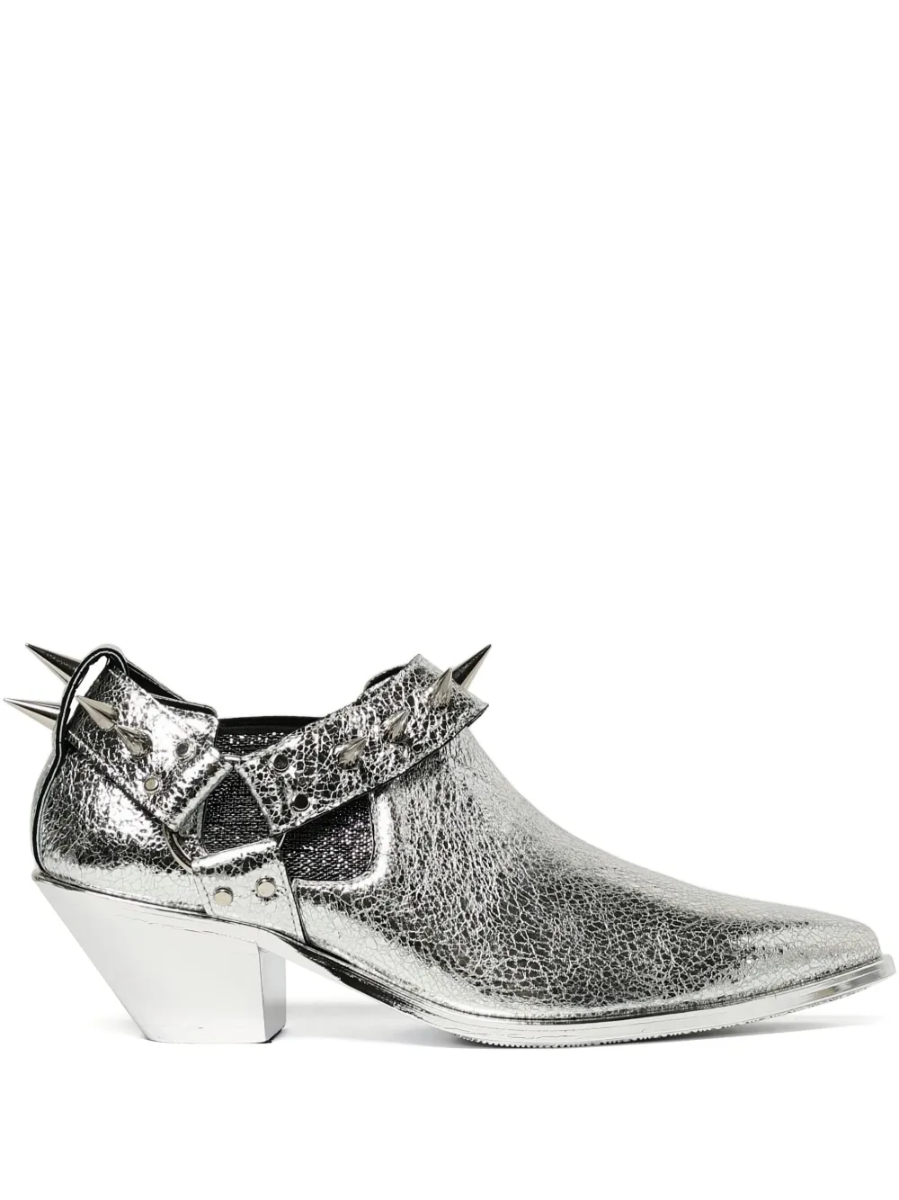 Junya Watanabe spike-studded leather boots | Grey | Image 1