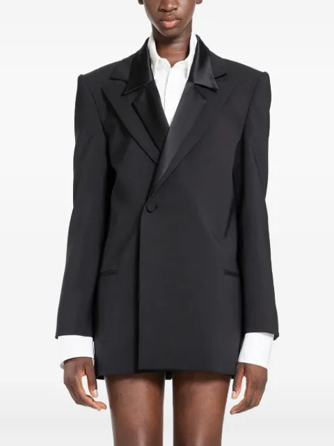 Ssheena satin-lapel blazer