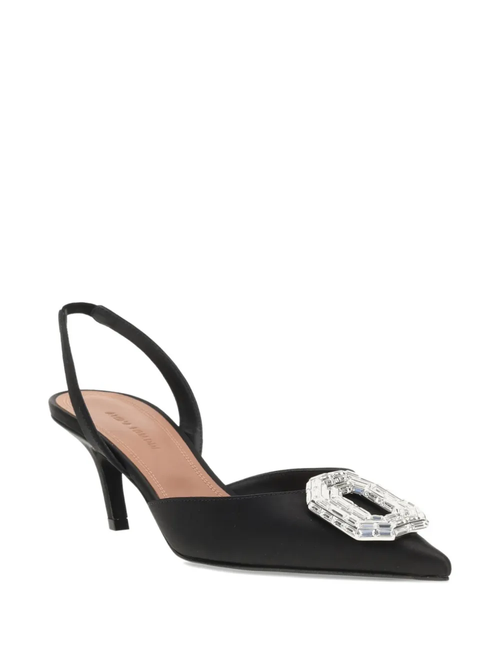 Amina Muaddi 60 mm Camelia pumps Zwart