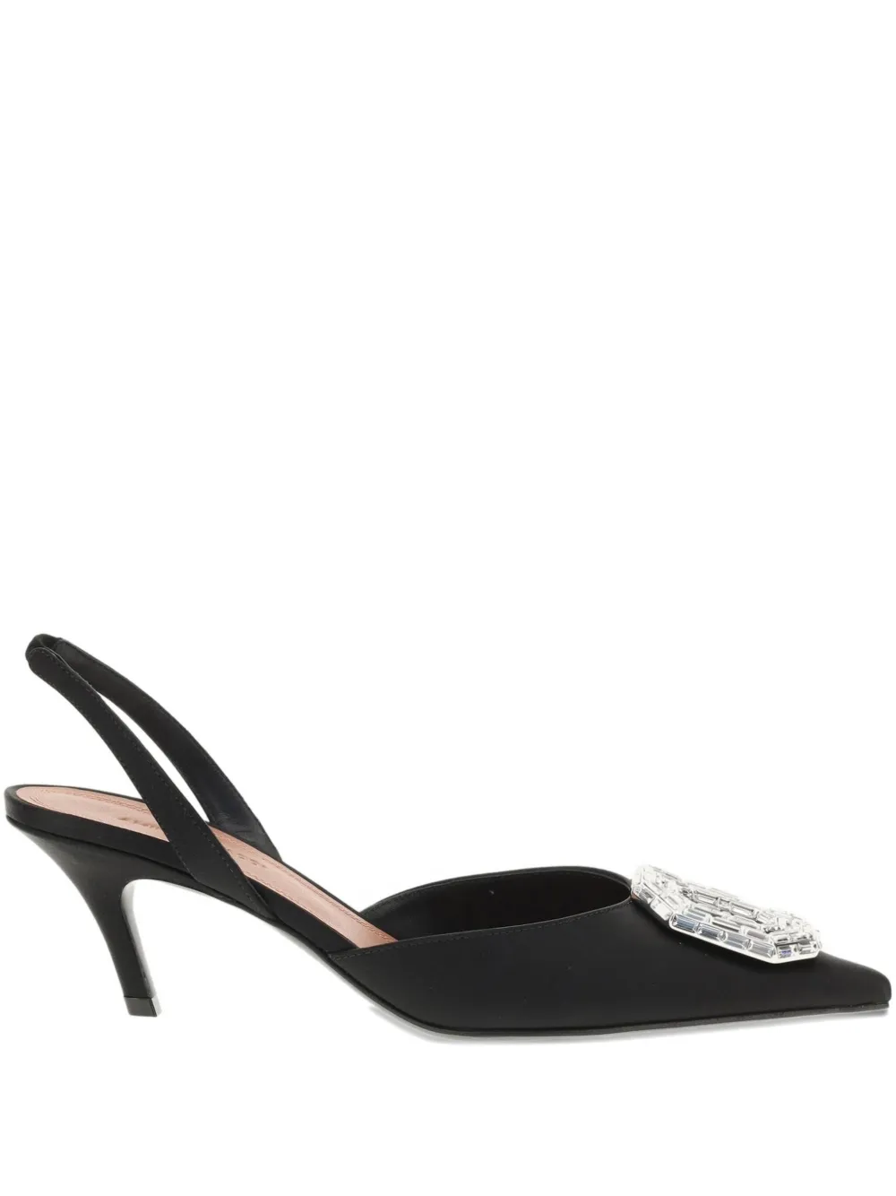 Amina Muaddi 60 mm Camelia pumps Zwart