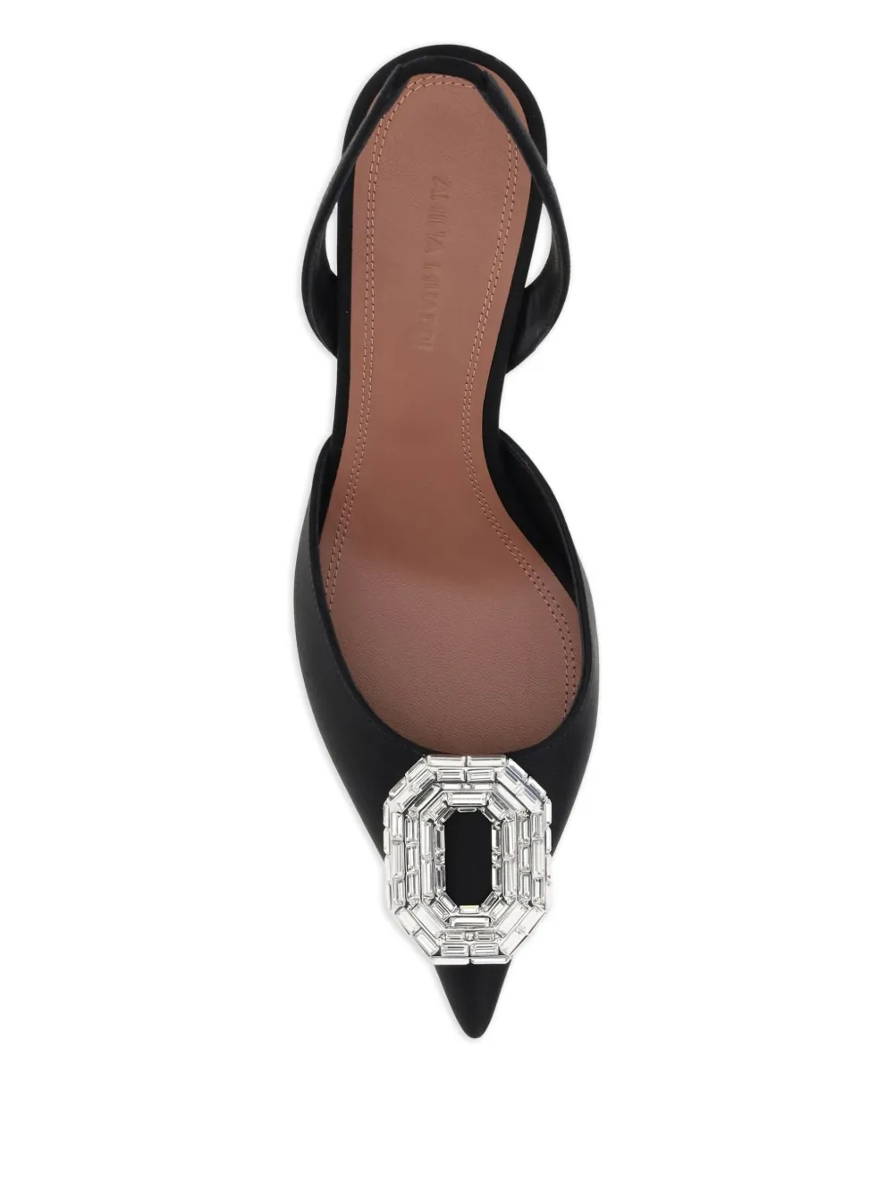 Amina Muaddi 60 mm Camelia pumps Zwart