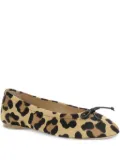 Francesco Russo leather ballerina shoes - Neutrals