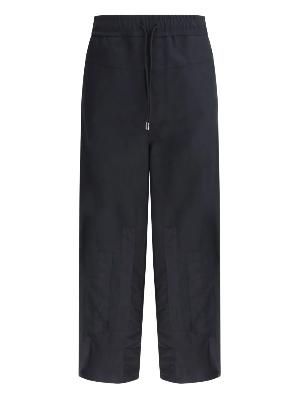 zip-detail parachute pants