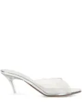 Amina Muaddi 60mm Alexa glass sandals - White