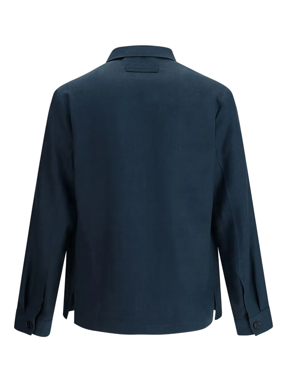 Zegna Jack met opgestikte zak en knopen Blauw