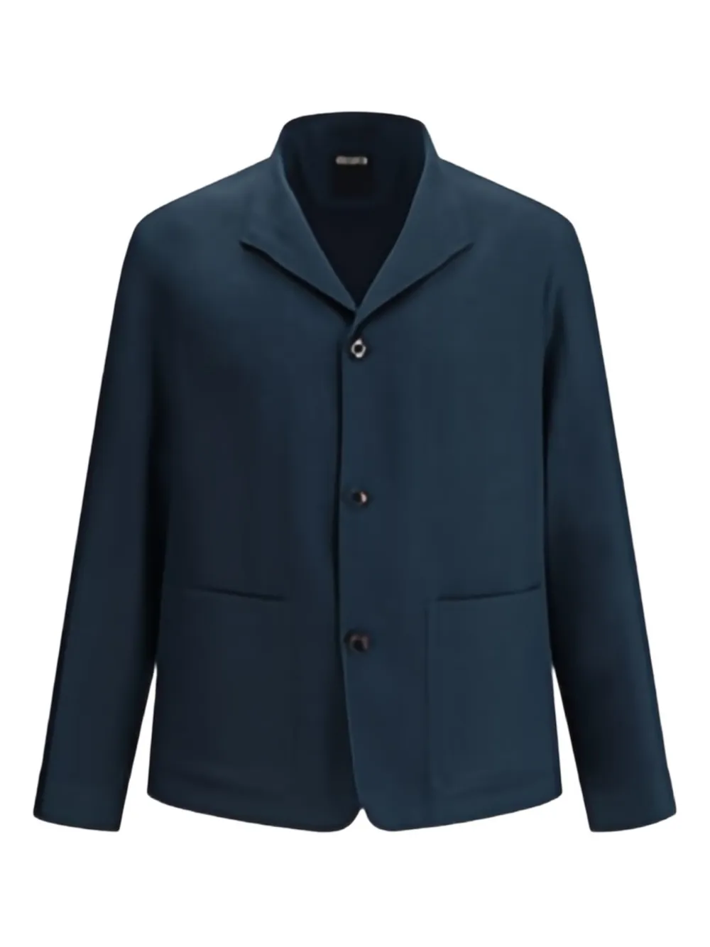 Zegna Jack met opgestikte zak en knopen Blauw