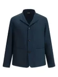 Zegna buttoned patch-pocket jacket - Blue