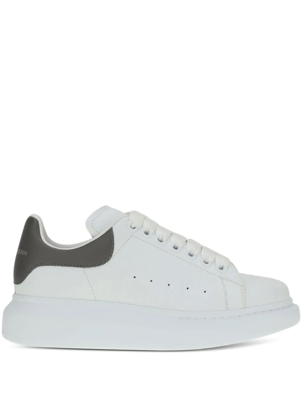 Alexander McQueen Oversized leather sneakers White