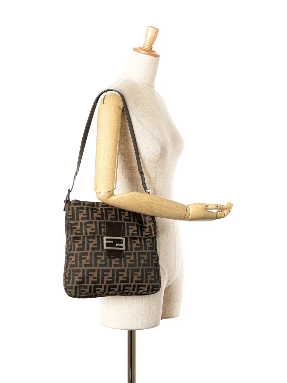 Fendi Pre-Owned bolso de hombro de lona con motivo del monograma Zucca y solapa doble 2010-2024 | Bolsas | Image 2