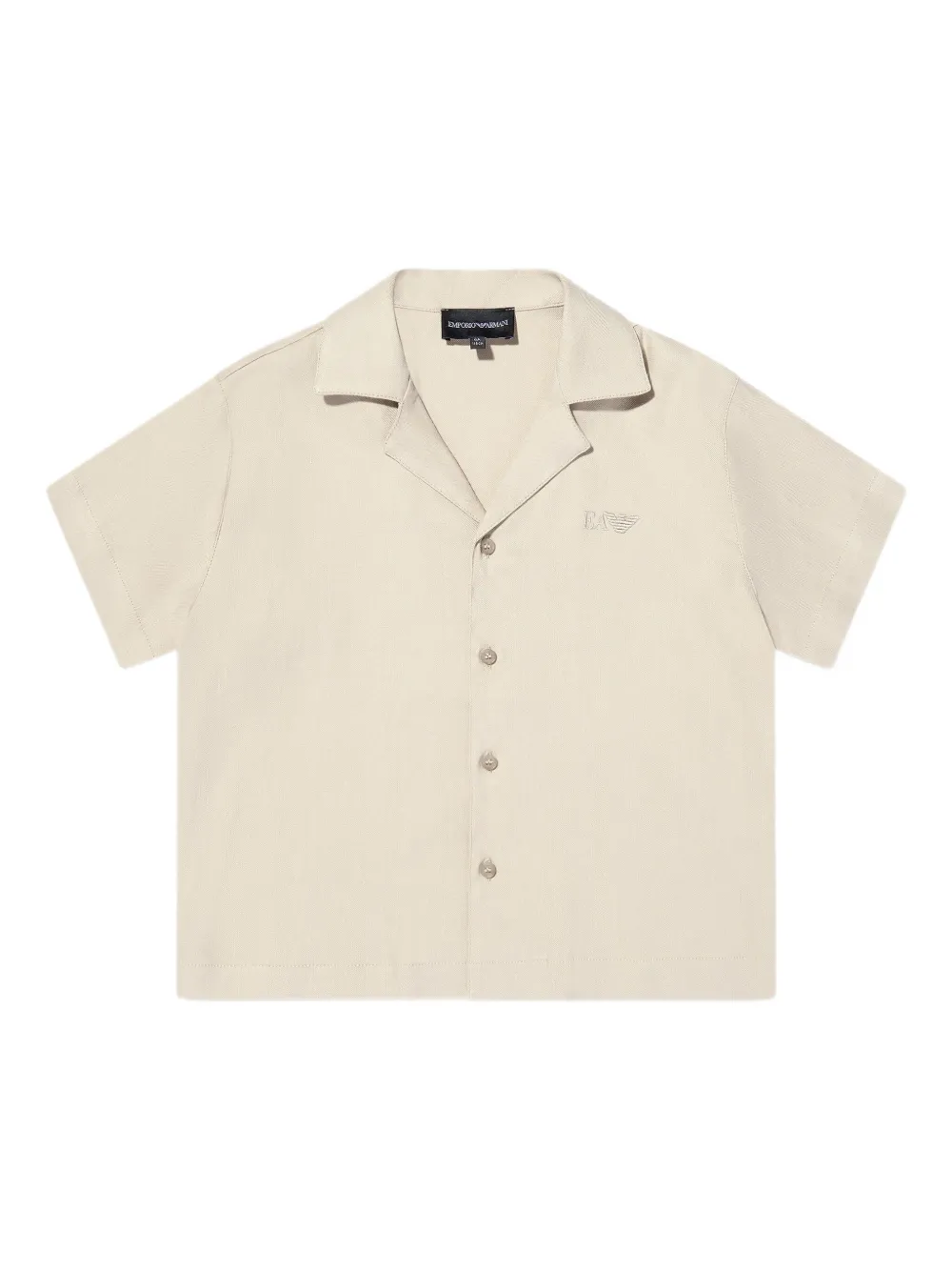 Emporio Armani Kids Shorts met geborduurd logo Beige