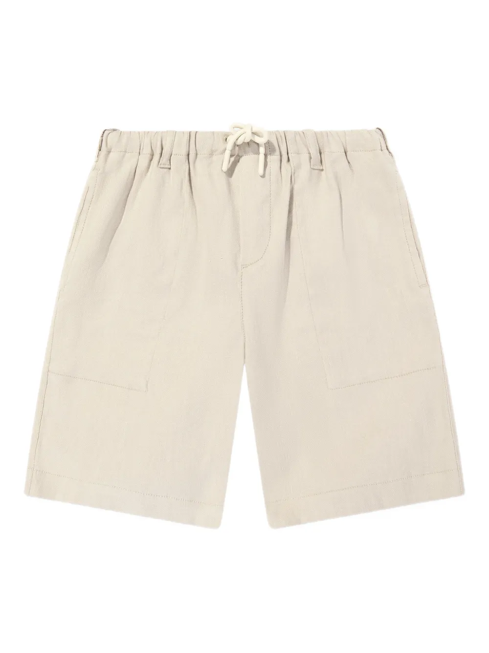 Emporio Armani Kids Shorts met geborduurd logo Beige