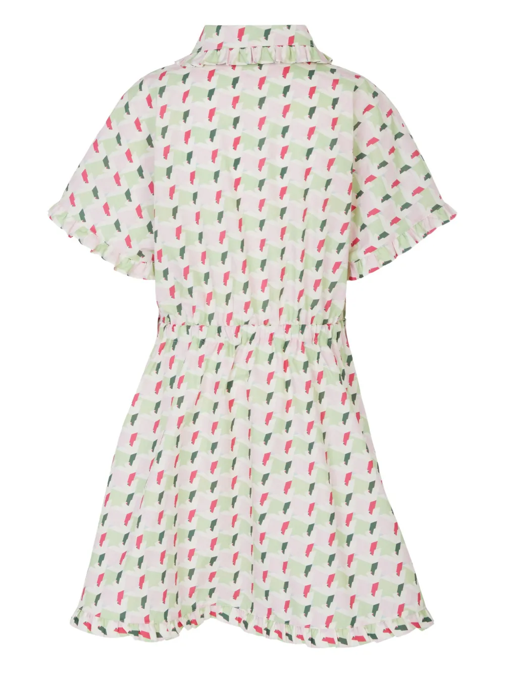 Emporio Armani Kids Katoenen jurk Groen