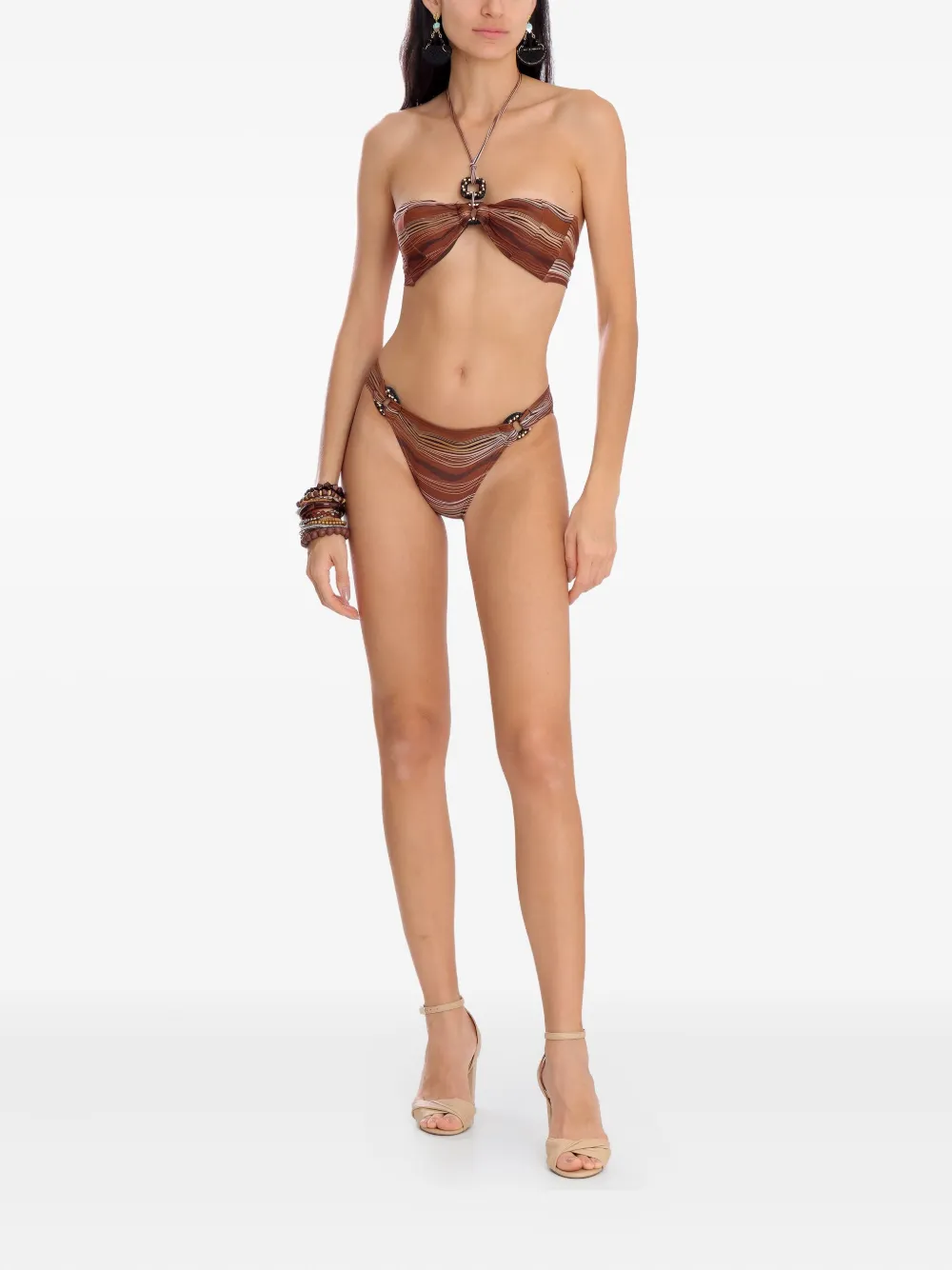Amir Slama Bikini met halternek Bruin