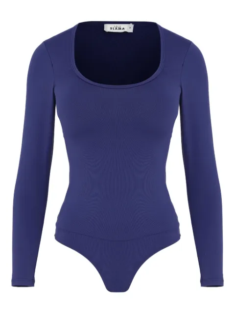 Amir Slama scoop-neck long-sleeve bodysuit