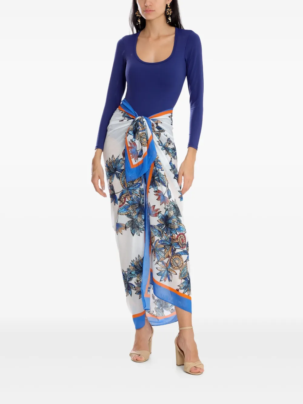 Amir Slama Body met lange mouwen Blauw