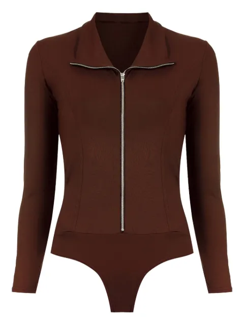 Amir Slama high-neck zip bodysuit