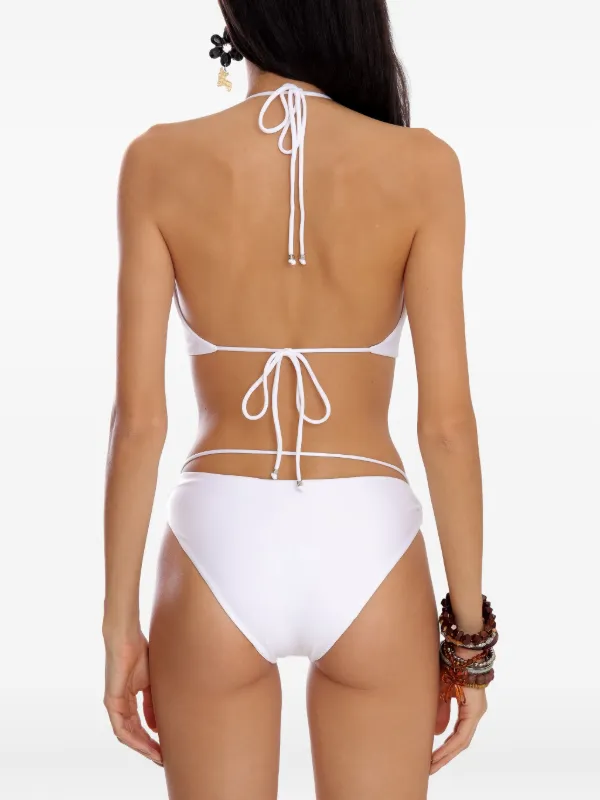 Amir Slama リング ホルターネック ワンピース水着 | ホワイト