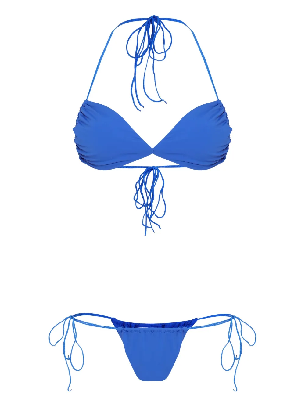 Amir Slama tie-fastening bikini set Blauw