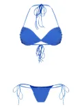 Amir Slama tie-fastening bikini set - Blue