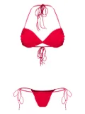 Amir Slama triangle tie-fastening bikini set - Red