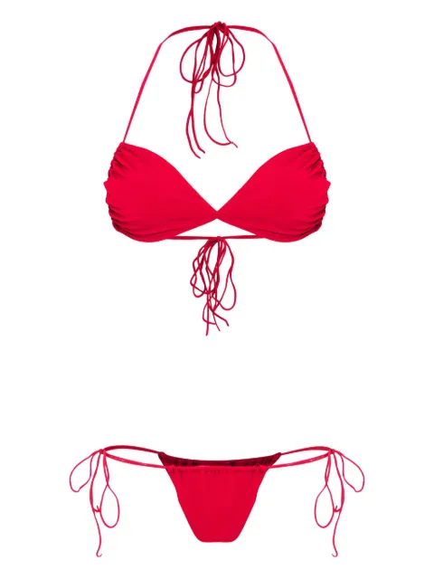 Amir Slama triangle tie-fastening bikini set