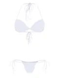 Amir Slama tie-fastening triangle bikini set - White