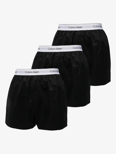 Calvin Klein Underwear Kit 3 cuecas boxer de algodão