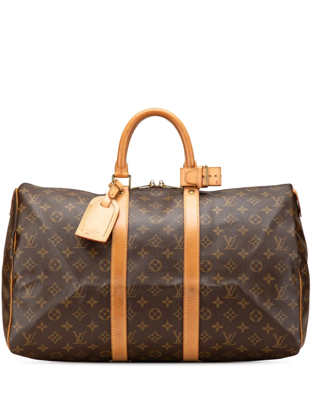 Louis Vuitton Pre-Owned 1993 モノグラム キーポル 45 ボストンバッグ - ブラウン Louis Vuitton Pre-Owned 1993 モノグラム キーポル 45 ボストンバッグ - ブラウン